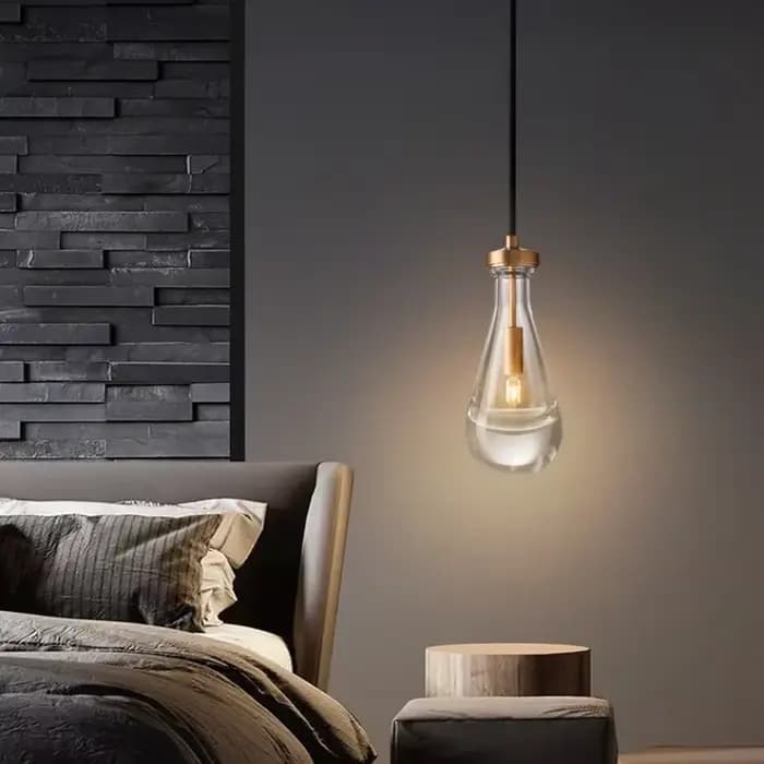 Lampe suspendue en verre au design moderne et luxueux, luminaire décoratif d'intérieur, idéal pour une cuisine, une salle à manger, un salon, une chambre à coucher ou un Bar