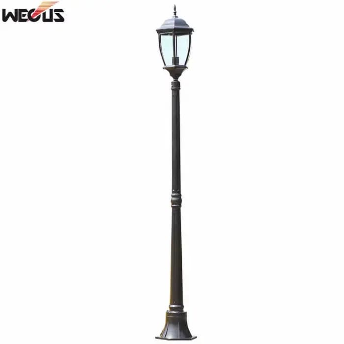 Lampe d'extérieur de jardin d'ingénierie européenne, éclairage de jardin et de route, H 1.75m