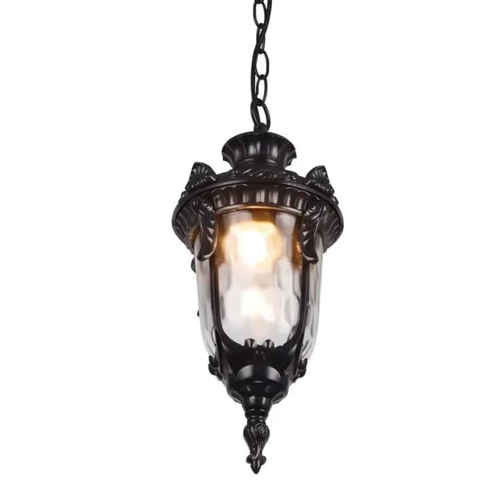 Lampe suspendue d'extérieur, luminaires de patio européens, luminaires de couloir, luminaire suspendu en forme de grappe, luminaire rétro pour villa