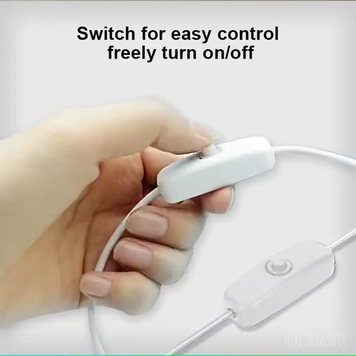 Bande lumineuse LED de 10 m / 5 m / 3 m / 2 m / 1 m, bande lumineuse flexible à branchement USB, alimentée par USB, interrupteur à bouton intégré, bande lumineuse étanche et économe en énergie, avec a
