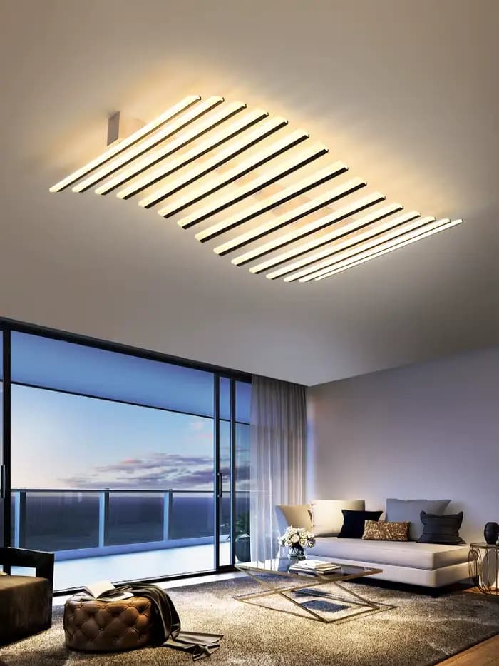 Lampes de salon modernes, luminaires de plafond, décoration intérieure pour la maison, lampes LED pour chambres à coucher, luminaires de plafond linéaires, lampe de maison
