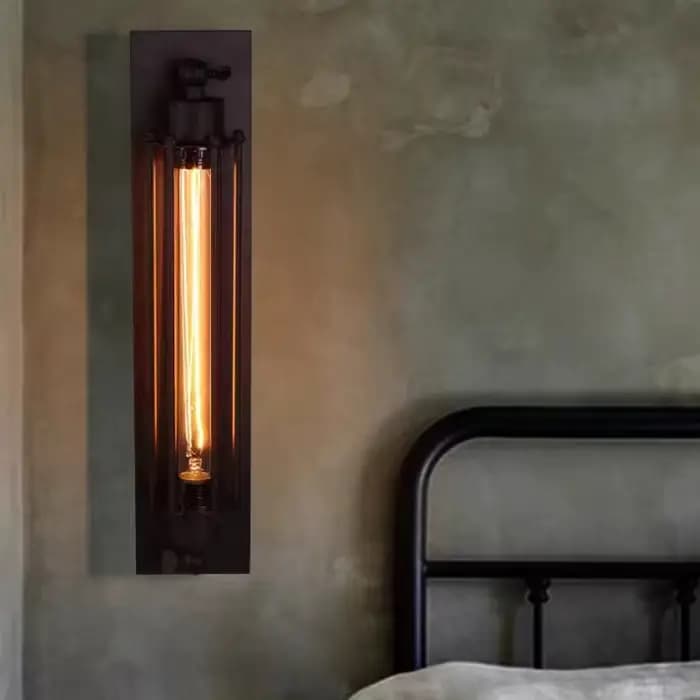 Style industriel rétro fer applique murale couloir escalier Restaurant Loft chambre lampe chevet maison décor intérieur LED éclairage