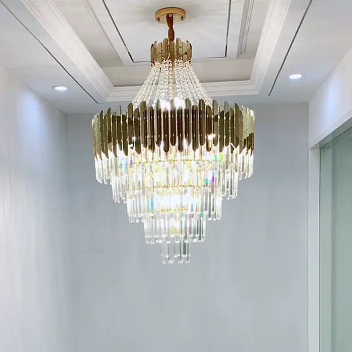 Lustre en cristal de luxe moderne pour salon ou chambre à coucher, plafonniers de décoration intérieure, installation facile, ambiance élégante et confortable