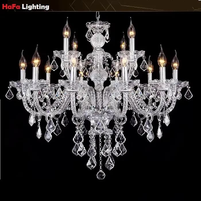 Lustre en cristal moderne style Tiffany pour salon décoration intérieure éclairage suspendu haute qualité occasions spéciales