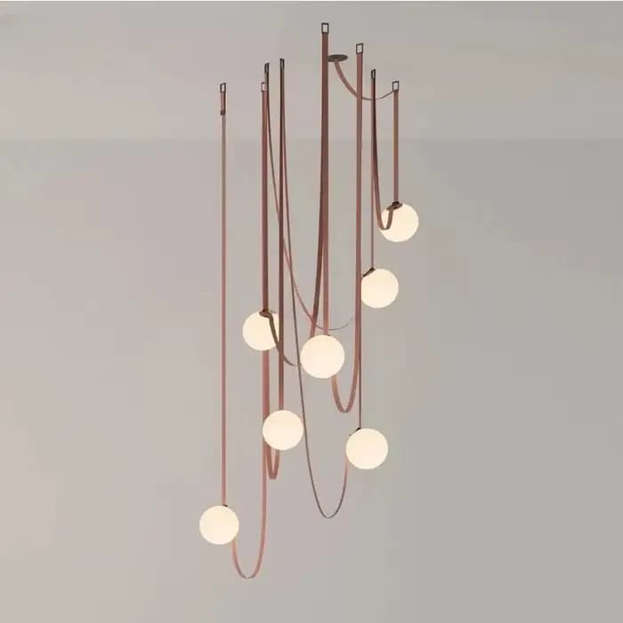 Luminaires suspendus de design italien, simples et créatifs, pour salle d'exposition, salon, escalier, salle à manger
