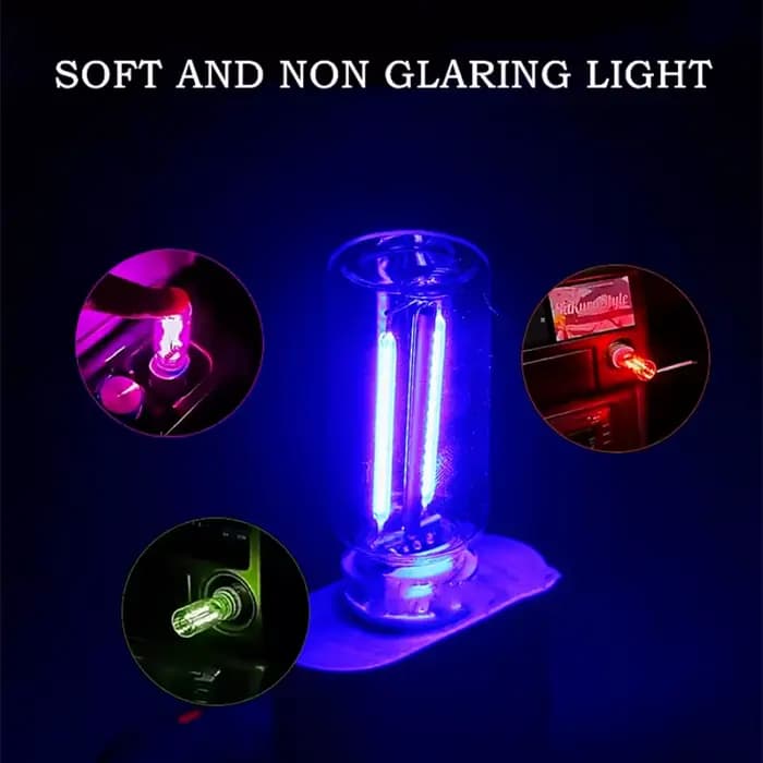 Ampoule en verre à Filament LED USB à gradation tactile, 5V, rétro Edison, veilleuse, décoration de voiture, éclairage de Protection oculaire à incandescence