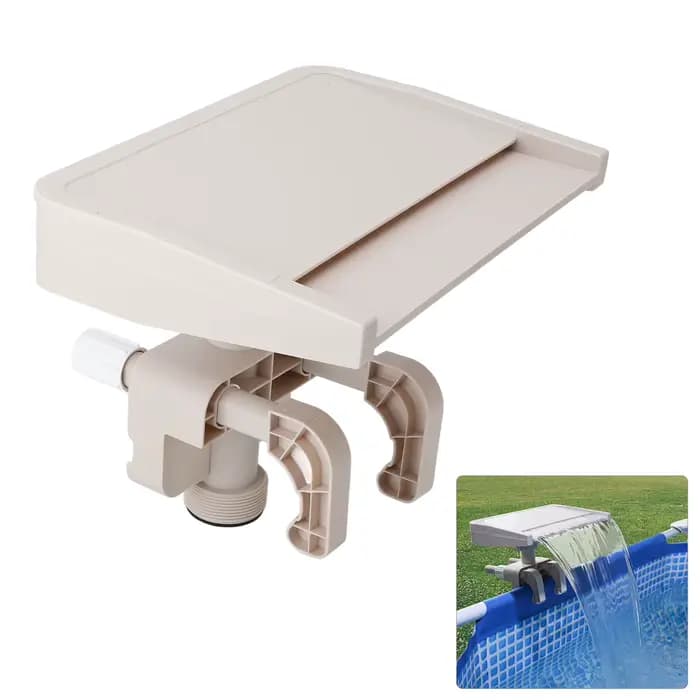Cascade de piscine au sol en PVC, cascade relaxante, déversement de fontaine, poignées d'accessoire de rêves, cascade de piscine amovible