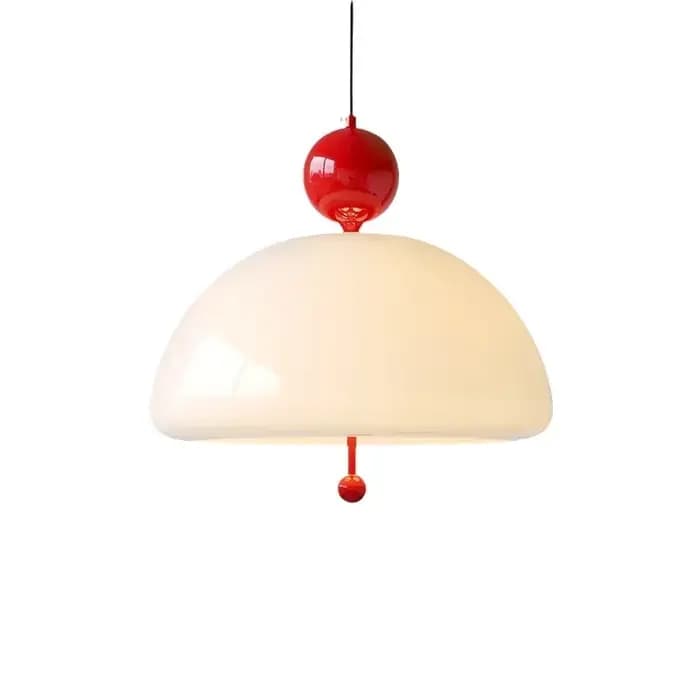 Facilement Kevin-Lampe Suspendue Médiévale Rétro, Luminaire Moderne Coloré, en Verre Crème, pour Salon, Chambre à Coucher, Salon de Thé, Étude, Bar