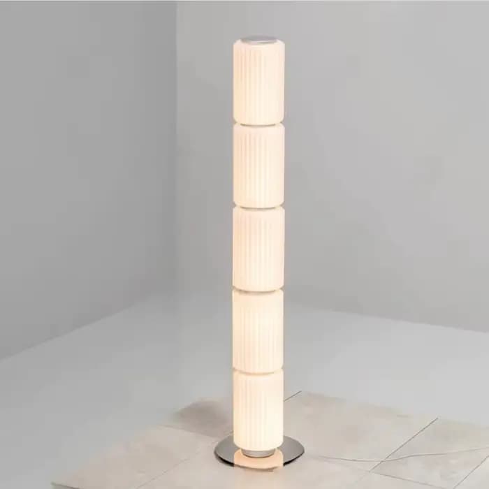 Lampadaire colonne de luxe lampadaire colonne en verre moderne pour intérieur salon canapé chambre lampe sur pied en verre d'art design
