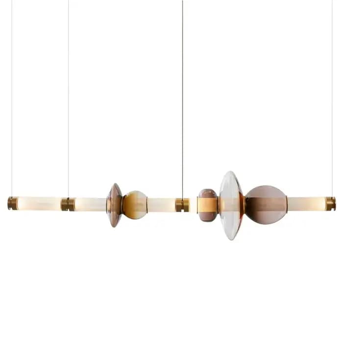Canada Designer Pendentif Lumière Bande De Vitrail Plafond Décor Lampes Bar Restaurant Salon Cuisine Intérieur LED Lustre