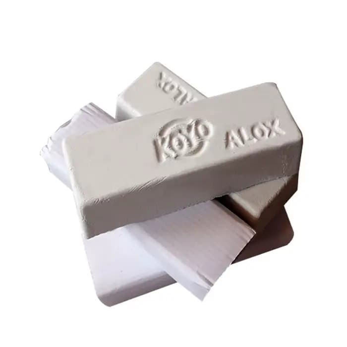 KOYO ALOX-5 composé de polissage blanc 320g finition miroir pour platine titane et métaux non ferreux barre de polissage Premium japonaise