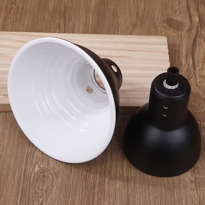 Abat-jour protecteur en aluminium pour lampe chauffante d'animaux, réflecteur en forme de dôme pour l'éclairage de l'habitat des reptiles