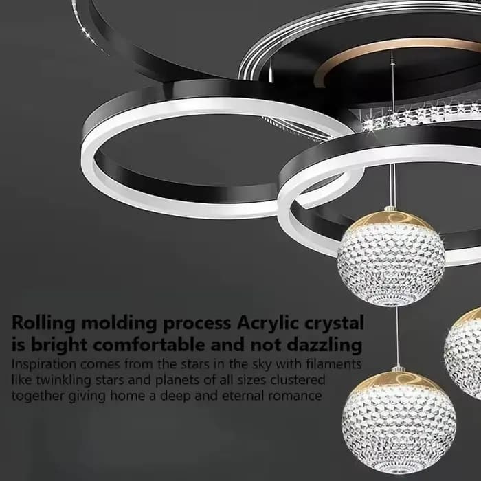 Plafond moderne à LEDs de luxe lustres lampes Design créatif Suspension lampes suspendues articles de décoration pour la maison salon chambre Villa