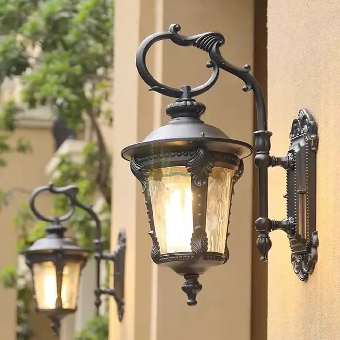 Lampe murale extérieure LED étanche pour couloir, cour, balcon, style européen, villa, éclairage d'entrée extérieur