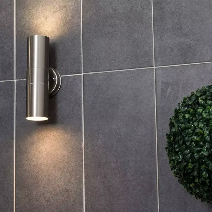 Applique Murale LED en Acier Inoxydable, Conforme à la Norme IP65, Imperméable, Conforme à la Norme GU10, Éclairage d'Extérieur, Idéal pour un Jardin ou une Véranda, 110/220V