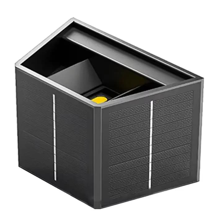 Lumières extérieures applique murale solaire éclairage extérieur haut-bas lampe à LED lampes de lavage murales solaires pour cour jardin réglable