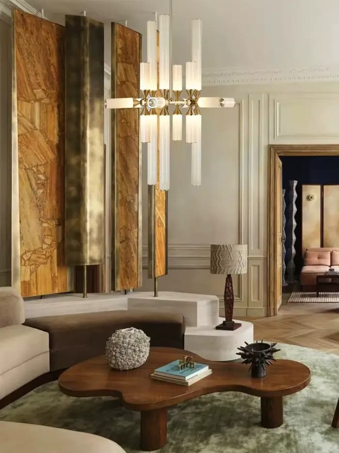 Lustres en verre au design Art Déco, élégants, en aluminium, pour la maison, lampes LED créatives à intensité variable pour salon