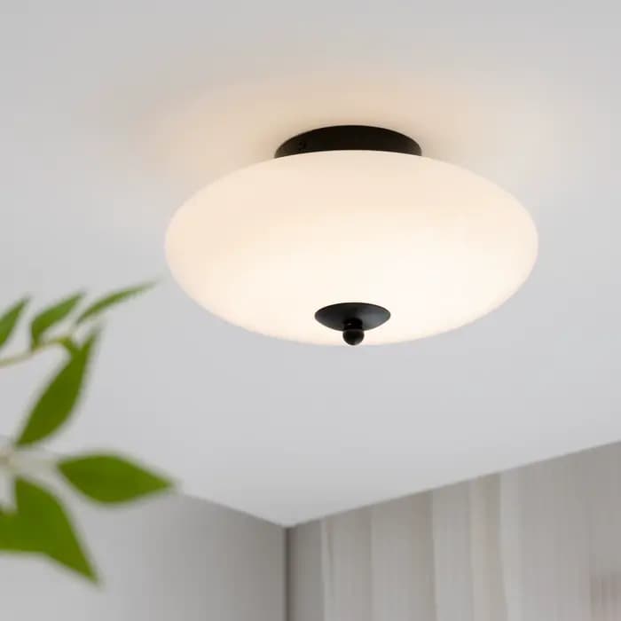 Moyen français crème Style entrée couloir balcon lampe Bauhaus armoire verre chambre salle d'étude plafonnier