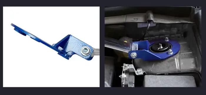 Barre TTCR-II de jambe de force de système de suspension 2013-2021 pour l'amortissement modifié de capot de barre de stabilisateur d'équilibre en aluminium de Mitsubishi Outlander
