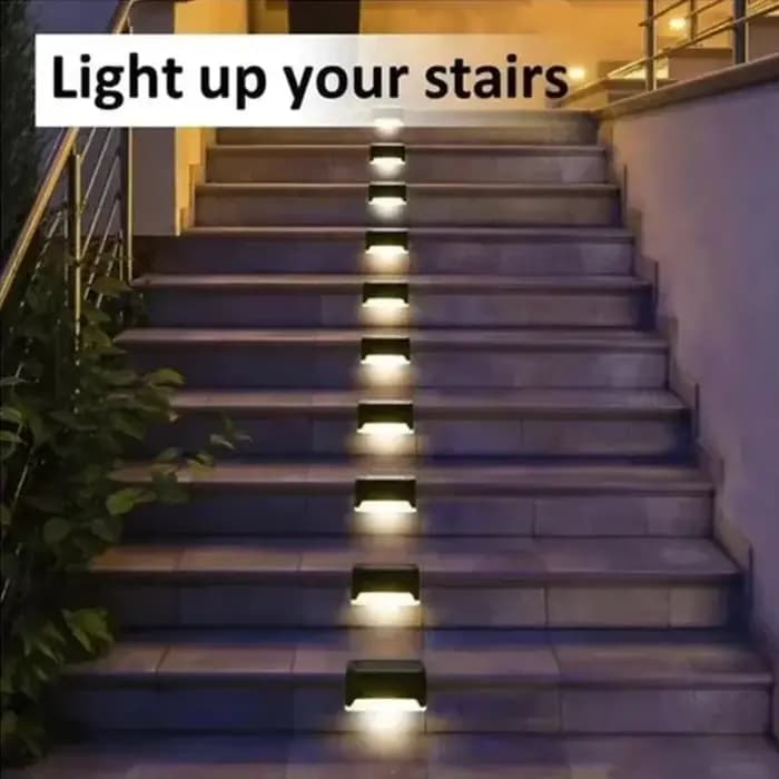 1/4/8/12/pcs LED solaire lumières extérieure jardin lumière pont lampe solaire escaliers lumière étanche solaire étape lampe Patio jardin décor