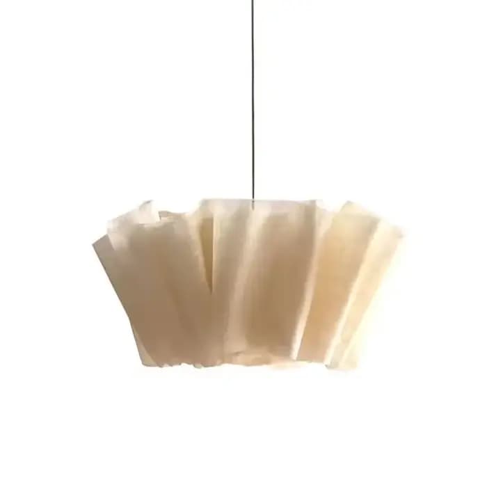 Vintage Art déco vent lustre fait à la main tissu pendentif LED lumières pour salon hôtel Restaurant concepteur suspension lampe