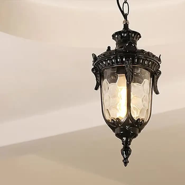 Lampe suspendue rétro étanche pour extérieur, luminaire suspendu pour balcon, éclairage suspendu pour grenier, cour, couloir, restaurant