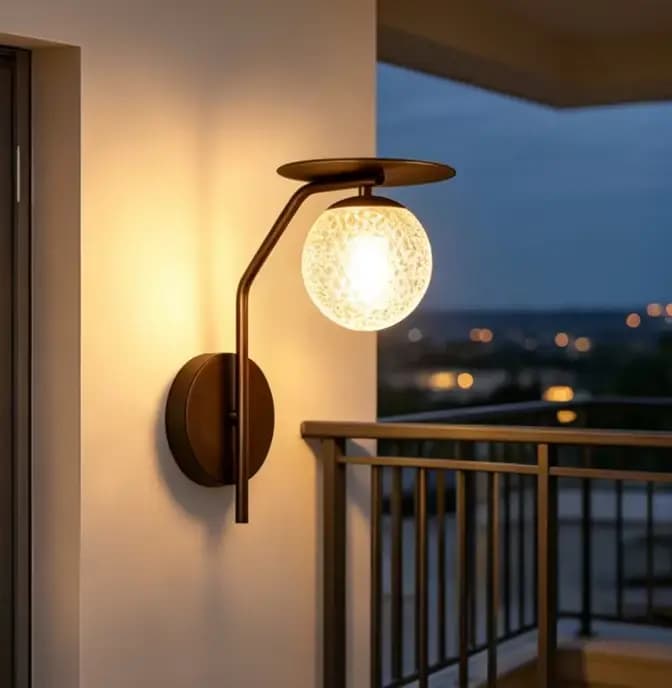 Applique murale LED extérieure moderne, minimaliste et étanche, idéale pour les couloirs, les cours et les terrasses