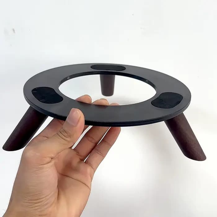 Pour Harman Kardon Base en bois massif épaissi antidérapant bureau en bois massif support Audio absorbant les chocs pour Harman Kardon Aura Studio