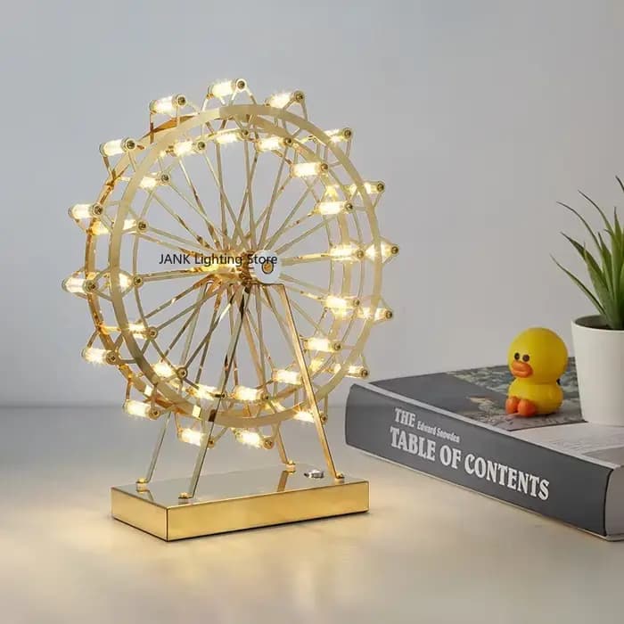 Lampe LED créative de luxe pour salon, éclairage d'intérieur lumineux rotatif, lampe de décoration, Version avancée