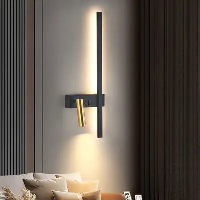 Applique murale LED moderne réglable pour chambre à coucher, chevet, salon, canapé, lampe murale de fond, luminaire décoratif pour la maison