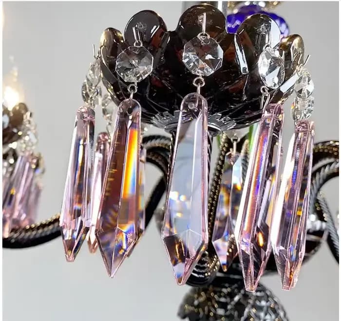 Lustre en cristal haut de gamme de luxe français, décoration et éclairage adaptés aux salons, salles à manger, chambres à coucher, villas
