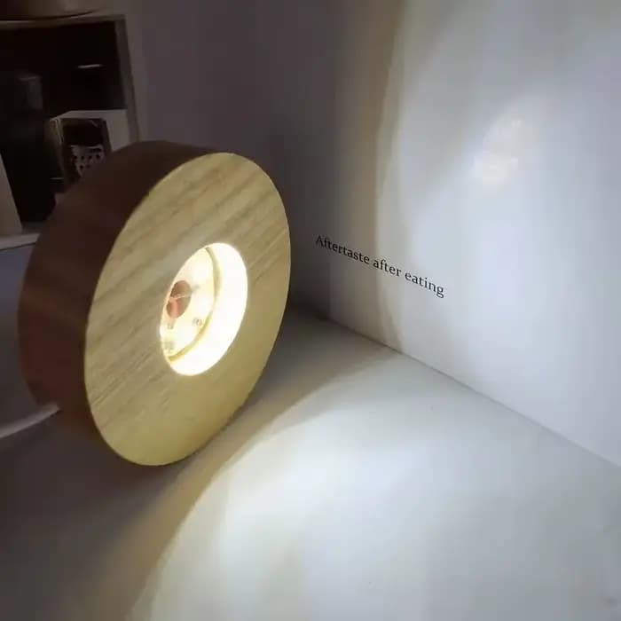 Lampes décoratives de bureau en bois, Base lumineuse, veilleuse Led en bois, présentoir Usb, support de lampe, ornement artistique