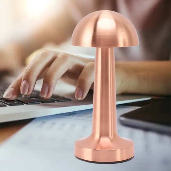 Lampe de table sans câble, LED portable USB, forme rétro, lampe de table moderne à intensité variable pour chambre à coucher, bar, café, restaurant