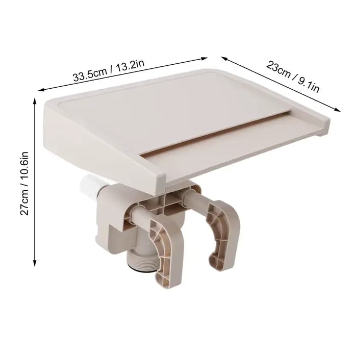 Cascade de piscine au sol en PVC, cascade relaxante, déversement de fontaine, poignées d'accessoire de rêves, cascade de piscine amovible