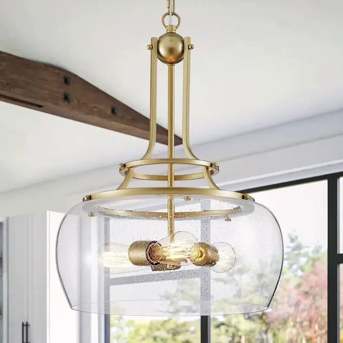 Lampe suspendue Led en verre rétro américain, décoration de la maison, salon, salle à manger, chambre à coucher, comptoir de bar, luminaires de couloir
