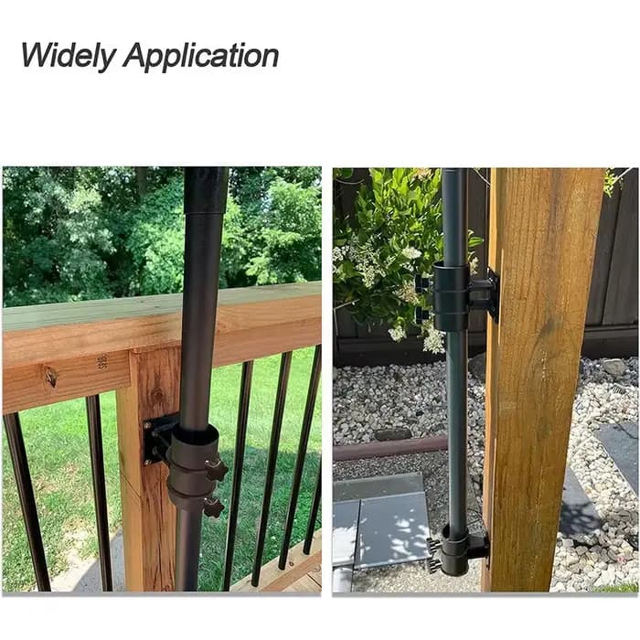 Support de parasol de terrasse réglable, outils de siège de parapluie d'extérieur, garde-corps de pont en métal, porte-parapluie, outils manuels pratiques