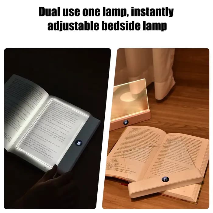 LED écran plat Vision nocturne lampe de lecture Protection des yeux lampe de lecture Usb charge étudiant nuit lampe de lecture livre lampe intérieure