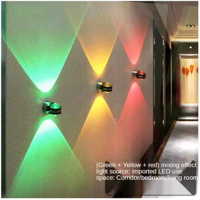 Applique murale LED Double face moderne, éclairage d'intérieur, décoration d'hôtel, lampe de chevet, fond TV, KTV