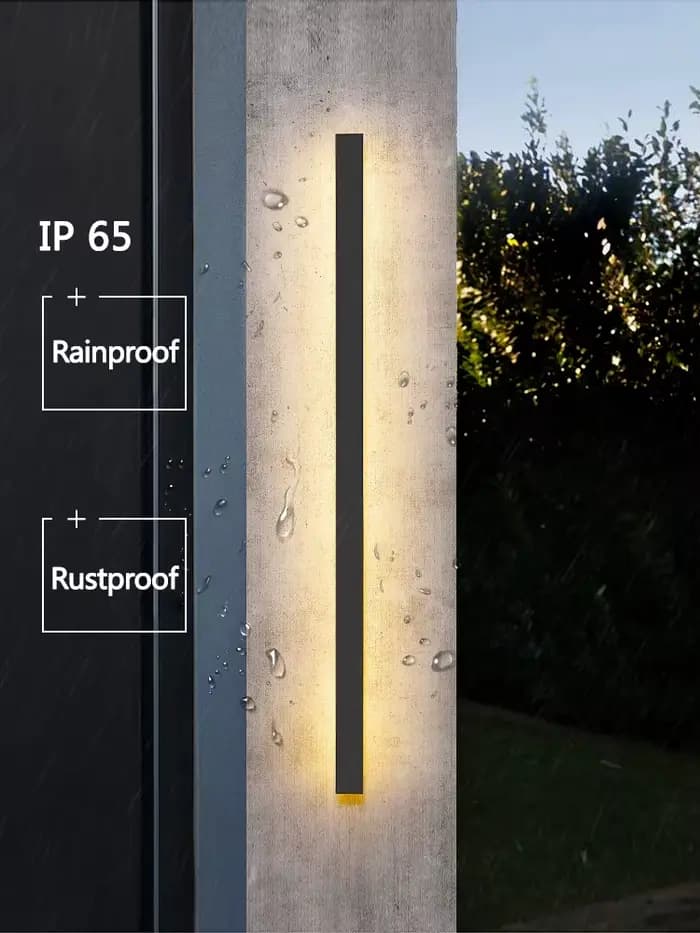 Applique murale étanche lampes murales extérieures de jardin lumières LED moderne nordique salon TV fond IP65 110/220 v rondelle murale