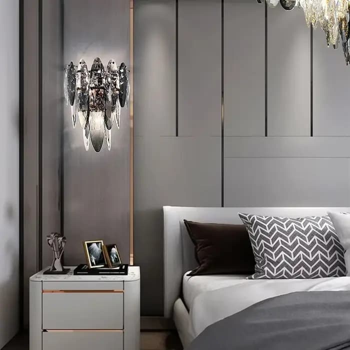 Plafonniers modernes en cristal gris de luxe, éclairage LED, plafonniers, décoration de la maison, Lustres pour décor de salon, nouveau, 2023