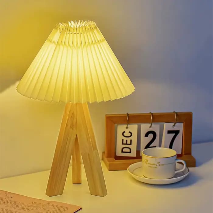 Lampe de table LED à intensité variable avec prise USB, lampe de décoration simple, abat-jour en tissu, éclairage de chevet de chambre à coucher, style chinois