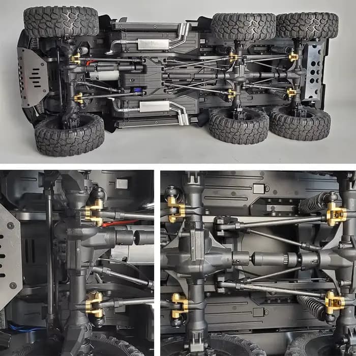 YEAHRUN – support de maillons de Suspension pour essieu en laiton, pour voiture sur chenilles 1/10 RC TRX4 TRX6, pièces de mise à niveau