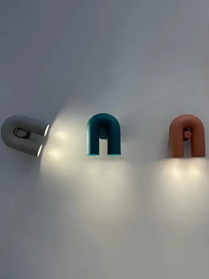 Applique Murale LED en Forme de U, Design poumons, pour Salon et Couloir