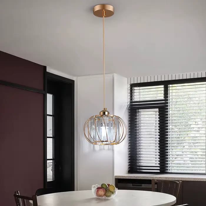 Plafonnier Suspendu en Clip au Design Moderne, Luminaire Décoratif de Plafond, Idéal pour une Cuisine, un délégations ou un Couloir