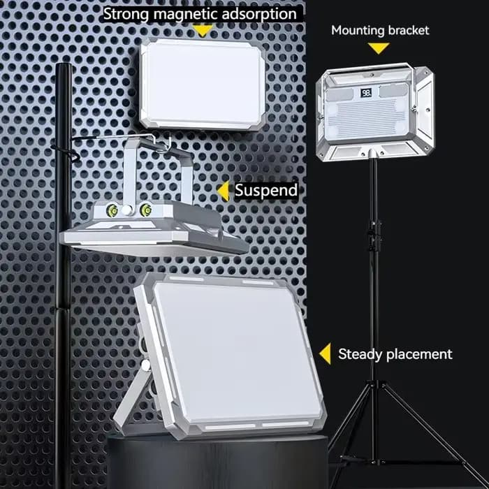 LED Camping tente lumière projecteur Rechargeable haute puissance éclairage de secours extérieur étanche Portable lampes de nuit suspendues