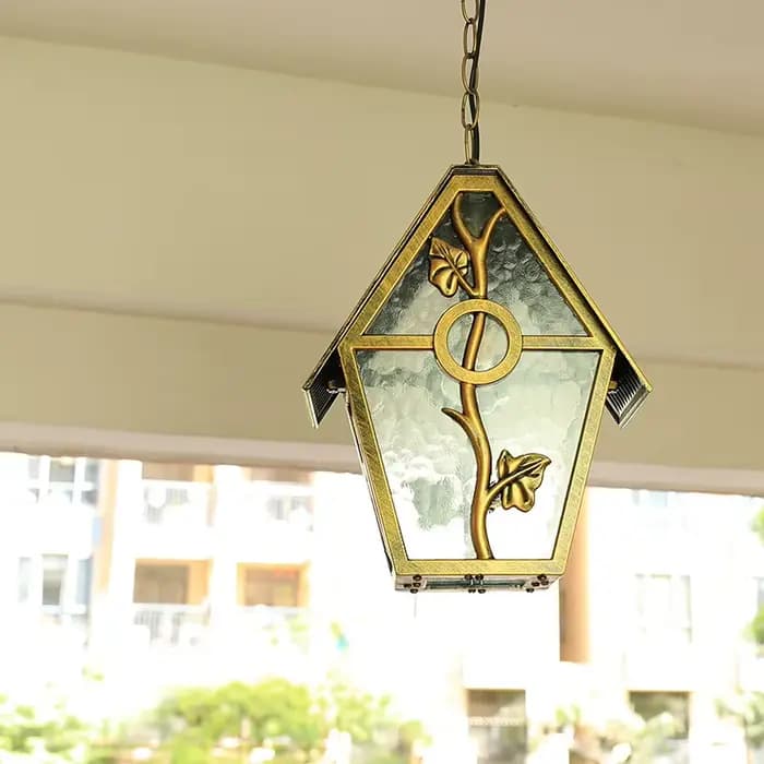 Lustre d'extérieur étanche, suspension pour cour, balcon, couloir, allée, pavillon, terrasse, jardin, villa