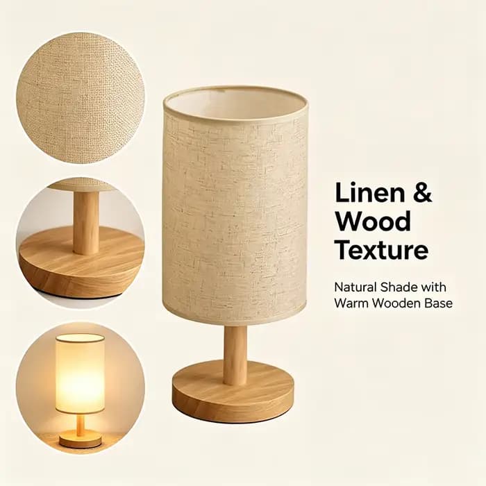 Lampes de Table LED Simple Style chinois décoration lampe réglable prise USB veilleuse tissu abat-jour chambre éclairage de chevet