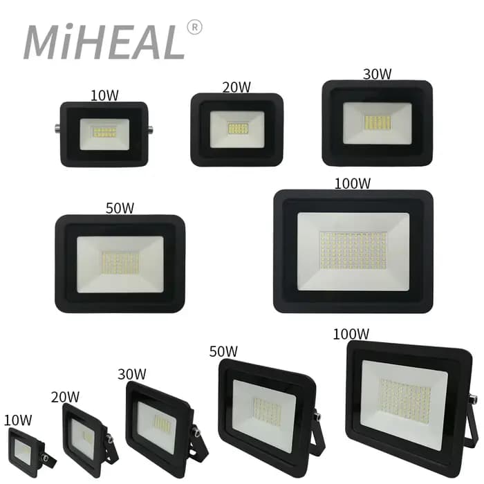 Éclairage industriel à LED, lampe de travail IP68, lampe minière, budgétaire, usine, atelier, garage, 110V, 220V, 10W, 20W, 30W, 50W, 100W