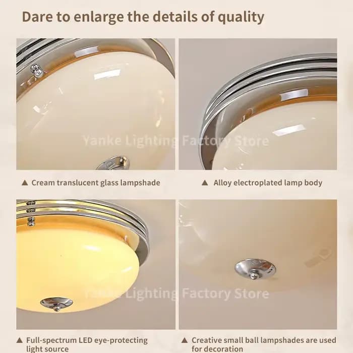 Lampes de plafond en verre Bauhaus modernes pour chambre salon couloir balcon entrée étude et plus