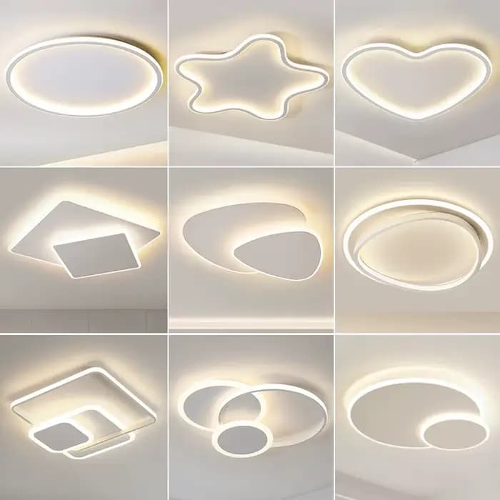 Plafond moderne à LEDs lustre lampe pour salon chambre étude chambre de bébé cuisine allée Loft décor à la maison luminaire intérieur